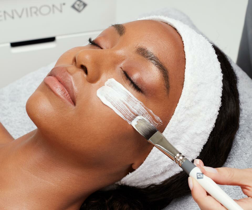 woman having a facial